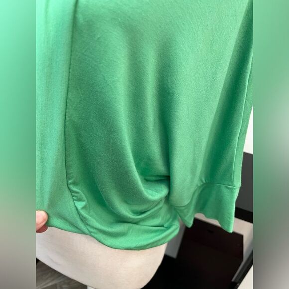 DOUBLJU Women Cropped
Cardigan Open Front Size M Dolman Sleeve Rayon / Spandex - Picture 4 of 10